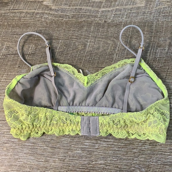Honey Dew Yellow Bralette SZ S - Picture 2 of 3
